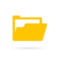 Open yellow documents folder icon