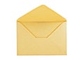 Open yellow envelope