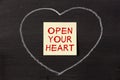 Open Your Heart Royalty Free Stock Photo