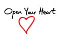 Open Your Heart Royalty Free Stock Photo