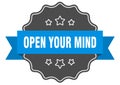 open your mind label Royalty Free Stock Photo