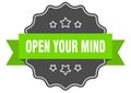 open your mind label Royalty Free Stock Photo