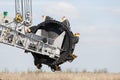 Opencast brown coal mine. Bucket wheel excavator. Royalty Free Stock Photo