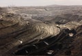 Opencast coal mine Royalty Free Stock Photo