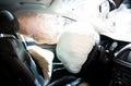 Opened airbag Royalty Free Stock Photo