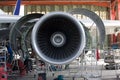 Opened aircraft engine