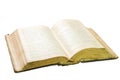 Opened ancient church book on a transparent background Royalty Free Stock Photo