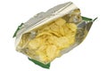 Opened a bag of chips Royalty Free Stock Photo