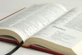 An opened bible