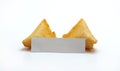 Opened Blank Fortune Cookie Single Royalty Free Stock Photo
