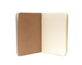 Opened blank note books - soft pages texture