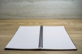 a notebook on the teble Royalty Free Stock Photo