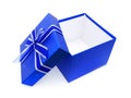 Opened Blue Gift Box Royalty Free Stock Photo