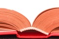 Opened book close up. Macro shoot, selective focus Royalty Free Stock Photo