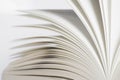 Opened book on white background Royalty Free Stock Photo