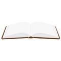 Opened book isolated on white background. Vector illustration Royalty Free Stock Photo