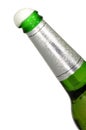 Opened Bottle Of Beer And Foam Royalty Free Stock Photo