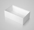Opened box on gray Royalty Free Stock Photo