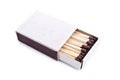 Opened boxes of matches Royalty Free Stock Photo