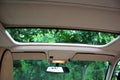 Opened Car roof