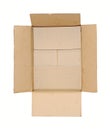 Opened cardboard box Royalty Free Stock Photo