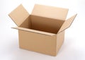 Opened cardboard boxes Royalty Free Stock Photo