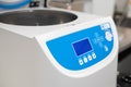 Opened centrifuge for sample preparation and phase separation Royalty Free Stock Photo