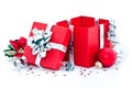 Opened Christmas present Royalty Free Stock Photo