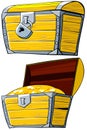 Opened and closed treasure Chest.