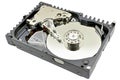 Opened computer hard drive Royalty Free Stock Photo