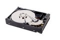 Opened Computer Hard Drive, Isolated Royalty Free Stock Photo