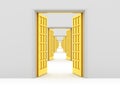 Opened doors Royalty Free Stock Photo