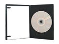 Opened dvd box Royalty Free Stock Photo