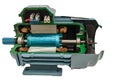 Opened electric motor