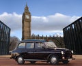 Opened gate of Big Ben & Parliament House. Royalty Free Stock Photo