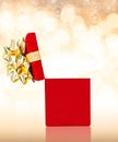 Opened Gift Box Background For Any Occasion With Copy Space Royalty Free Stock Photo