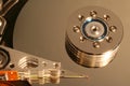 Opened hard disk details Royalty Free Stock Photo