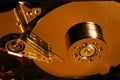 Opened hard disk details Royalty Free Stock Photo