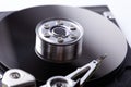 Opened hard disk drive Royalty Free Stock Photo