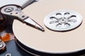 Opened hard disk drive Royalty Free Stock Photo