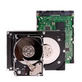 Opened hard disk drives isolated Royalty Free Stock Photo