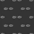 Opened human eyes with eyelashes on white background. Seamless pattern background looking eyes. Royalty Free Stock Photo