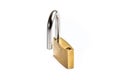 Opened lock security isolated Royalty Free Stock Photo