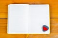 Opened Notepad closeup Royalty Free Stock Photo