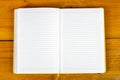 Opened Notepad closeup Royalty Free Stock Photo