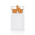 Opened pack of cigarettes Royalty Free Stock Photo