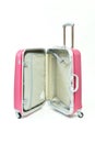 Opened Pink suitcase