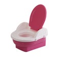 Opened plastic baby toilet bowl