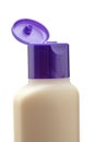 Opened plastic bottle with soap or shampoo Royalty Free Stock Photo