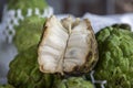 Opened Sugar apple or Fruta de Conde [Earl Fruit Royalty Free Stock Photo